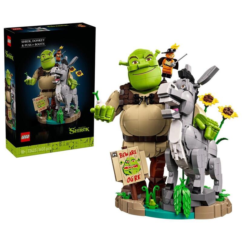 Lego Icons 72423 Shrek, Burro Y El Gato Con Botas