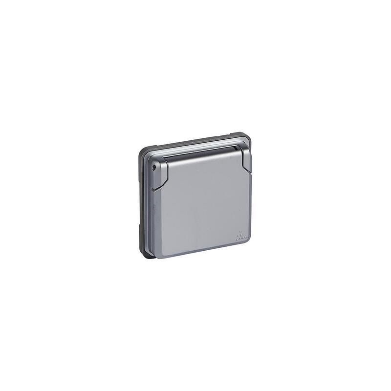 Legrand 077834 Toma De Corriente Ip44 M.Erh.Protección Contra Contacto Soliroc Gris