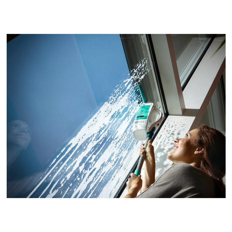 Leifheit 51003 Limpiador Eléctrico Ventana Azul, Blanco, Aspiradora De Ventanas Blanco, Azul, Blanco, 28 Cm, 100 M², 38 Min, 280 Mm, 430 Mm
