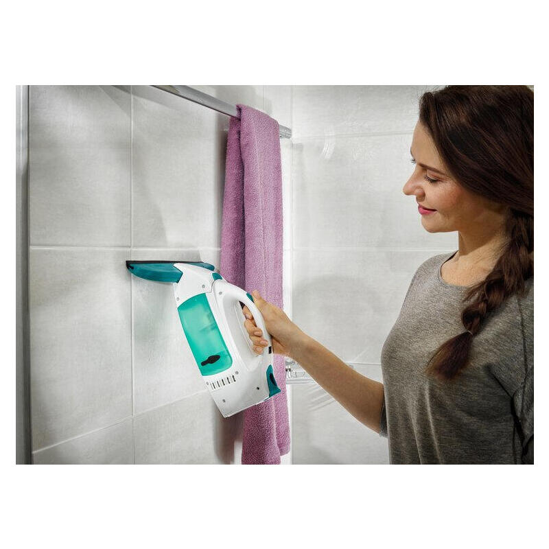 Leifheit 51003 Limpiador Eléctrico Ventana Azul, Blanco, Aspiradora De Ventanas Blanco, Azul, Blanco, 28 Cm, 100 M², 38 Min, 280 Mm, 430 Mm