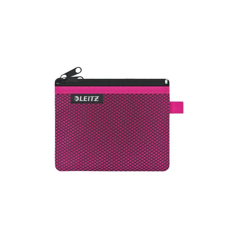 Leitz Wow Bolsa Porta-Todo Pequeña 2 Compartimentos - Tamaño 105x6x140mm - Lavable Y Duradera - Cierre De Cremallera -