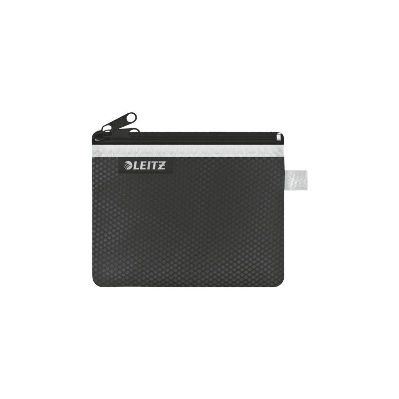 Leitz Wow Bolsa Porta-Todo Pequeña 2 Compartimentos - Tamaño 105x6x140mm - Lavable Y Duradera - Cierre De Cremallera -