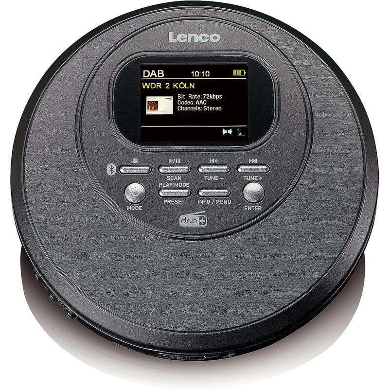 Lenco Cd-500 - Reproductor De Cd Portátil Con Bluetooth