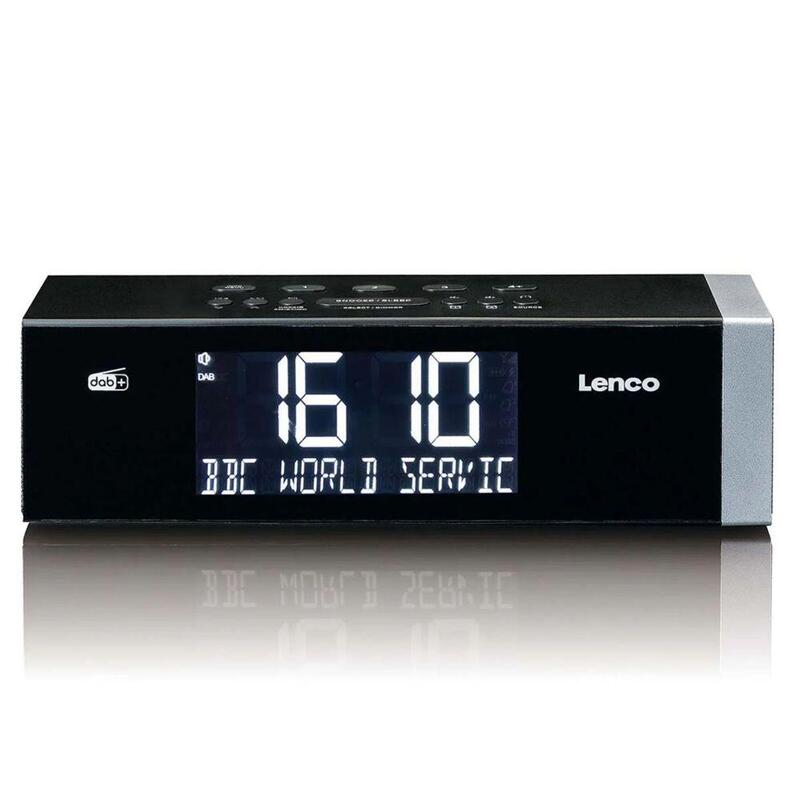 Lenco Cr-640 Uhrenradio Dab+/Bt/Fm Schwarz