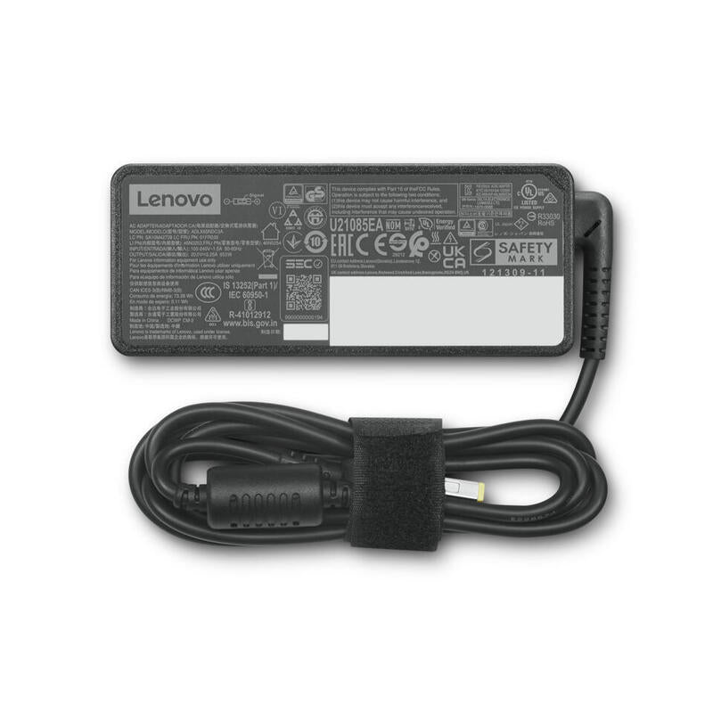 Lenovo Adaptador De Corriente Punta Fina Ca 100-240 V 65 Vatios Negro Cru Brown Box Para Thinkcentre M70q Gen 3 11t3
