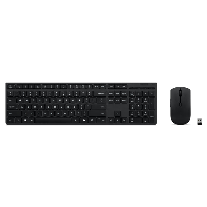 Lenovo Professional Wireless Rechargeable Keyboard And Mouse Combo Ai - Us English