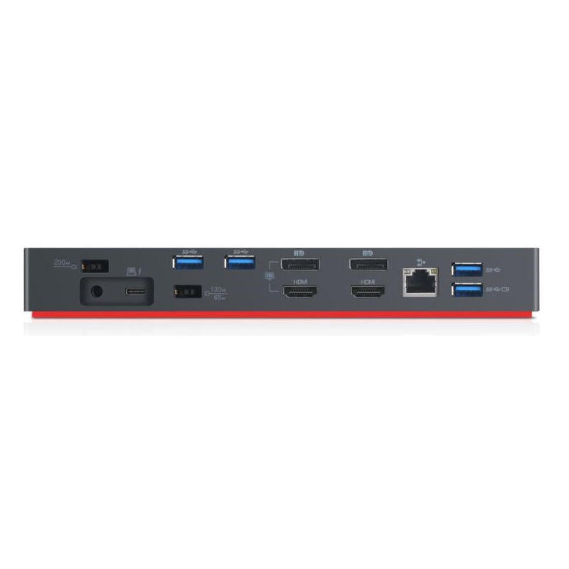 Lenovo Thinkpad Thunderbolt 3 Dock 135w Includes Power Cable. For Uk,Eu,Us.