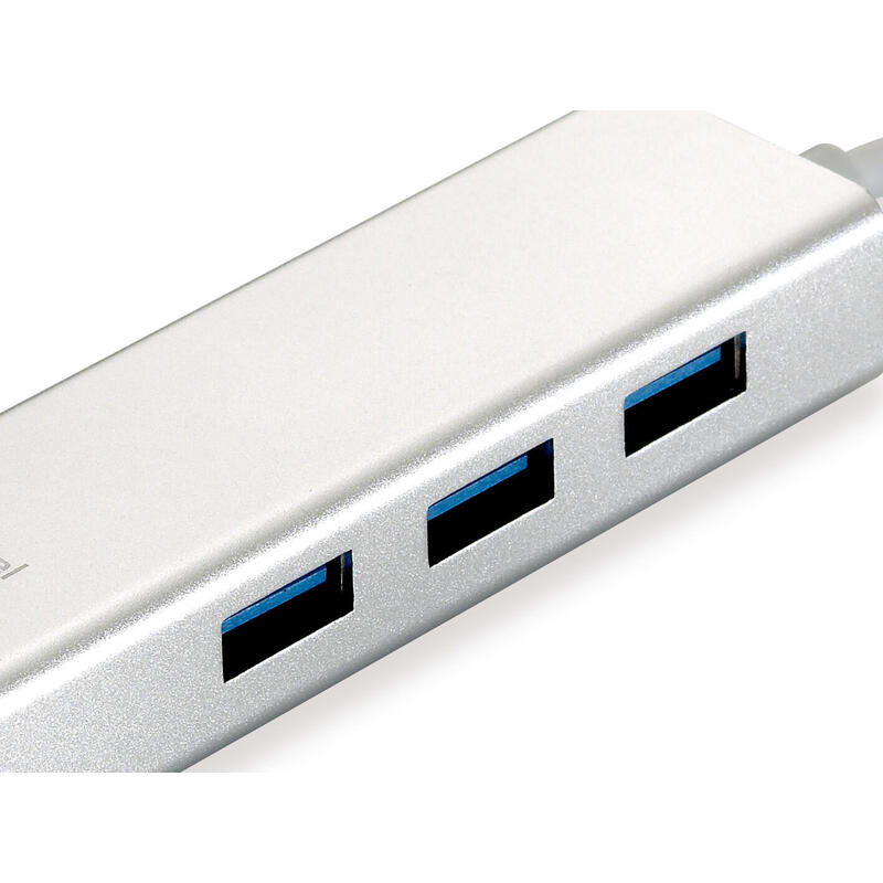 Level One Adaptador Usb 3.0  Rj45 Gigabit Con Hub Usb-0503