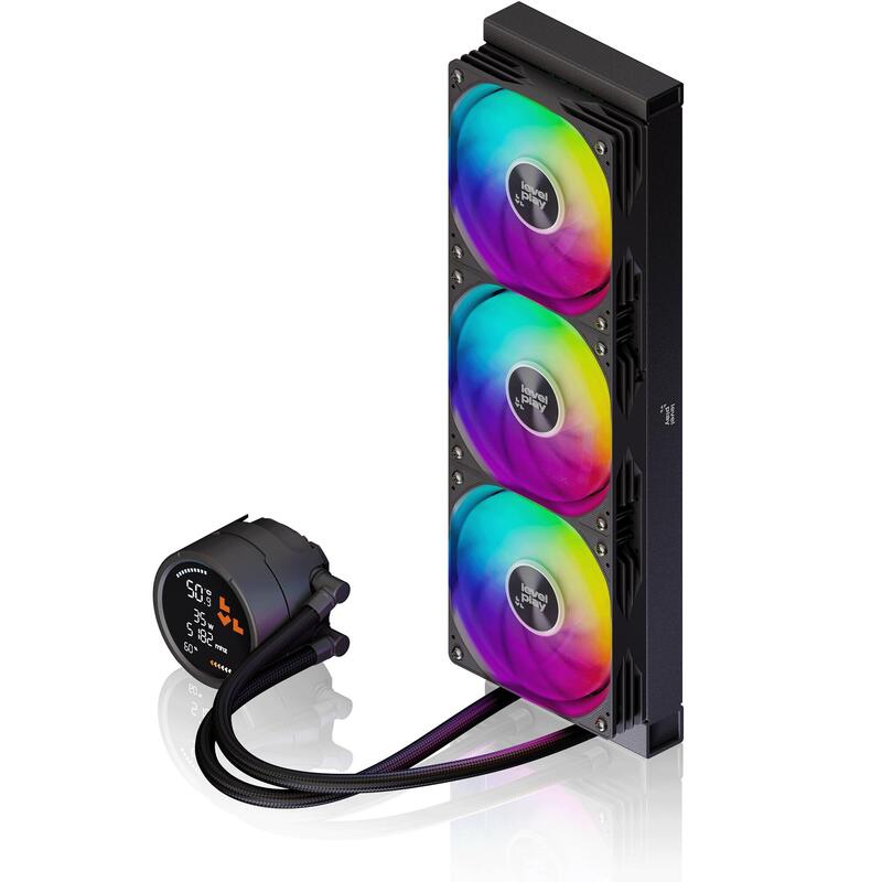 Levelplay  Combat Liquid 360 Hud Aio Liquid Cooler (Black)