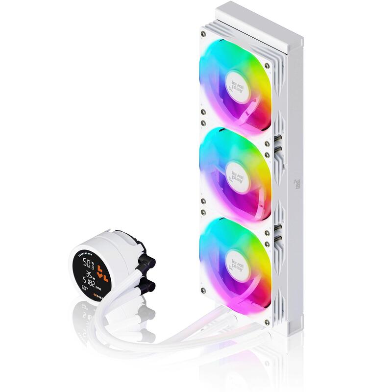Levelplay  Combat Liquid 360 Hud Aio Liquid Cooler (White)