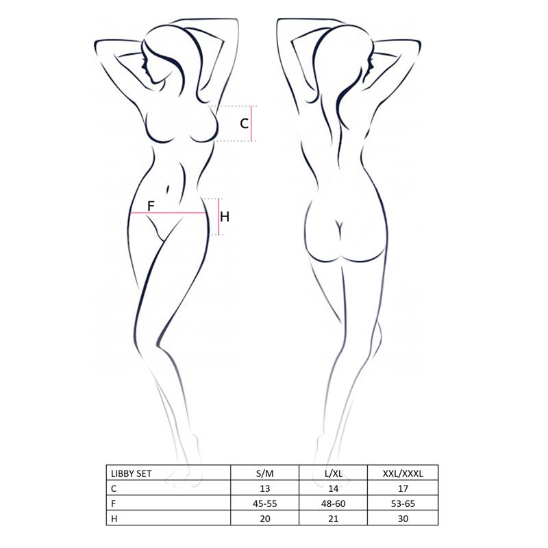 Libby Set Negro Talla (Interno):Xxl/Xxxl