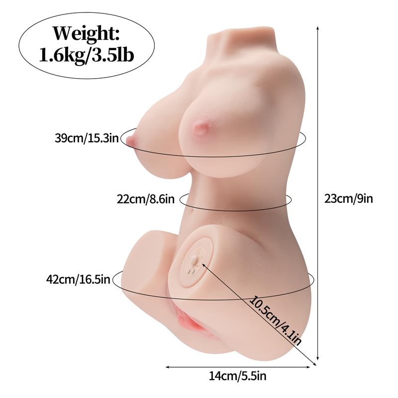 Lilinet Mini Torso Con Vibración 1.6 Kg