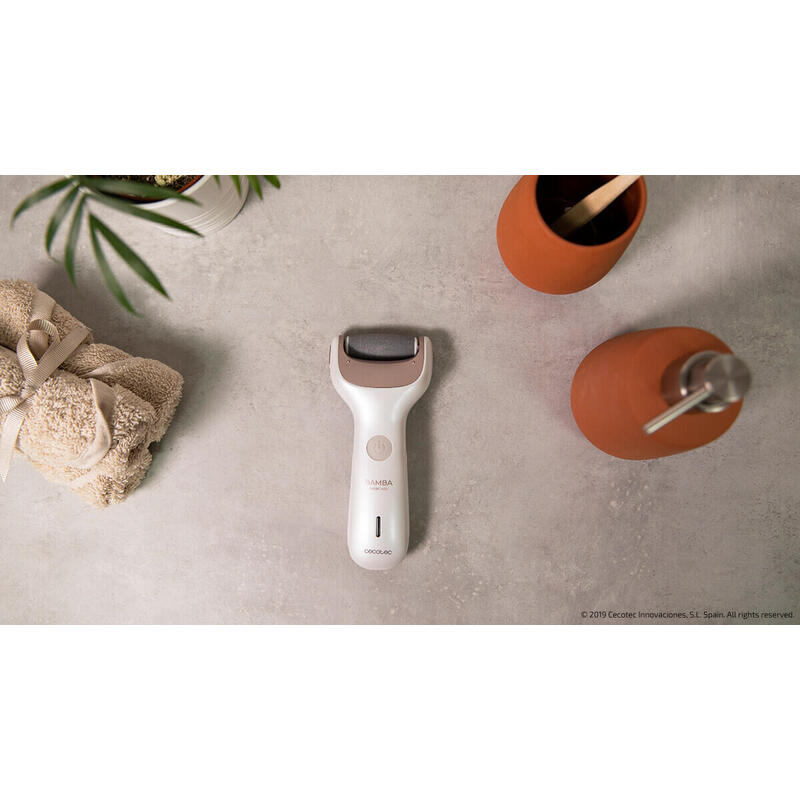 Limador Pedicura Electrico Cecotec Bamba Skincare  800mah/ 2 Rodillos/ Lavable/Inalambrico/Alambrico 04222