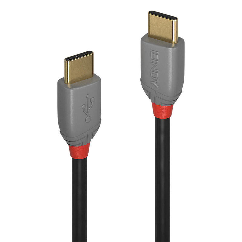 Lindy 36872 Cable Usb 2 M Usb 2.0 Usb C Negro, Gris