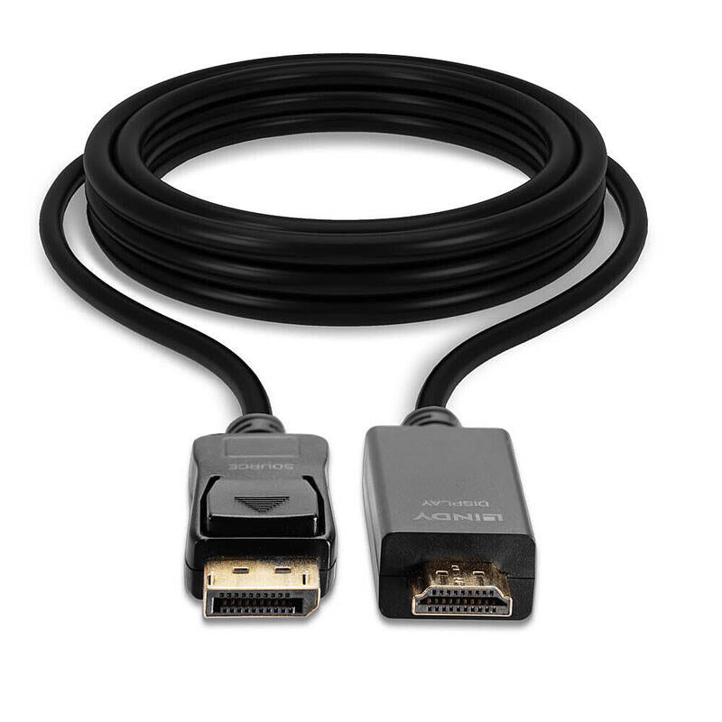 Lindy 36923 Cable  3 M Displayport Hdmi Tipo A [Estándar] Negro