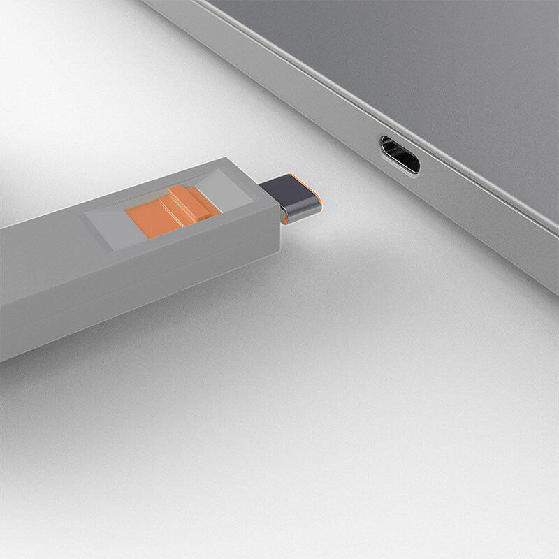 Lindy 40428 Bloqueador De Puerto Llave De Bloqueador De Puerto Usb Tipo C Gris, Naranja 4 Pieza(S)