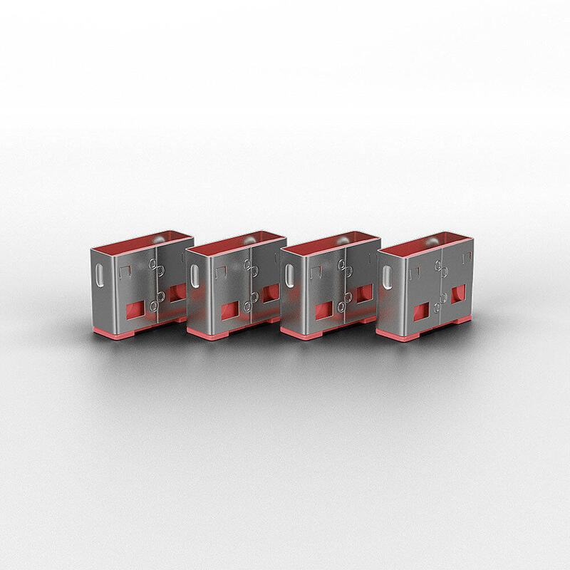 Lindy 40450 Bloqueador De Puerto + Clave Usb Tipo A Rosa 5 Pieza(S)