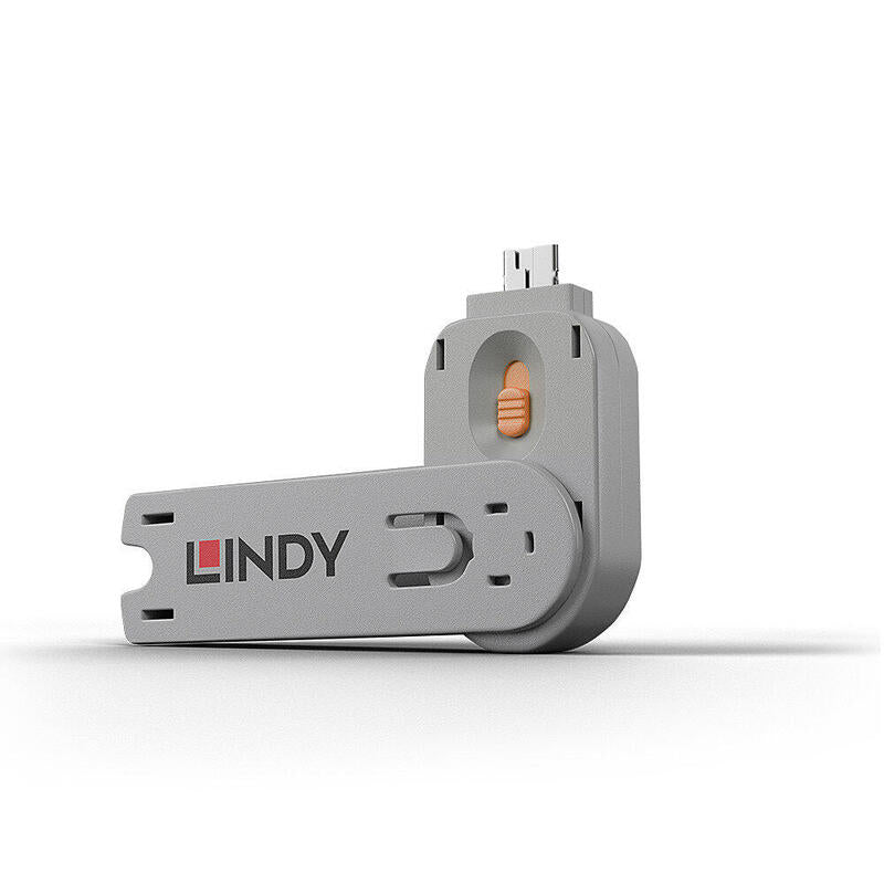 Lindy 40623 Llave De Bloqueador De Puerto Usb Tipo A Naranja 1 Pieza(S)