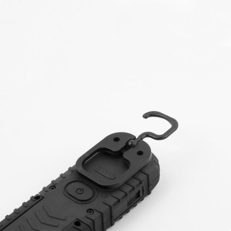 Linterna Led Cob 3w 90lm + 5w 300lm Recargable Con Usb. Con Gancho + Iman + Soporte. Edm