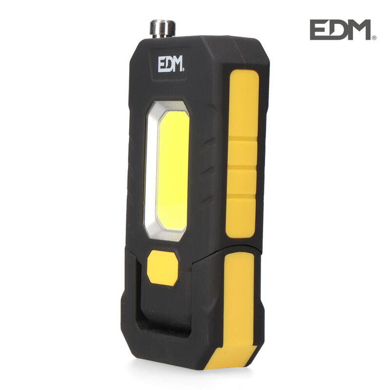 Linterna Led Xl 1 Led 3w 100lm + 1 Led 5w 300lm Recargable. Edm