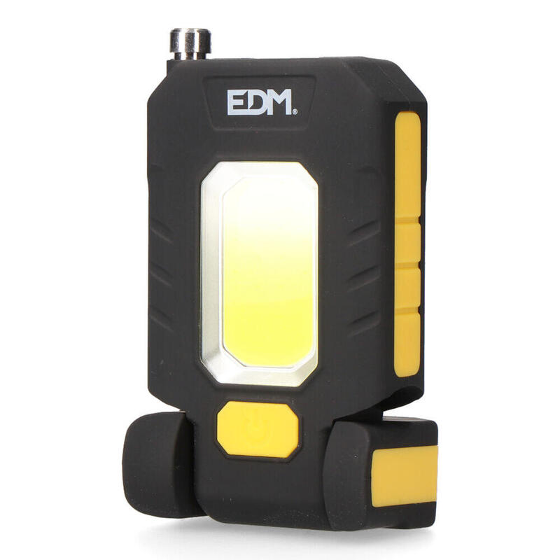 Linterna Led Xl 1 Led 3w 100lm + 1 Led 5w 300lm Recargable. Edm