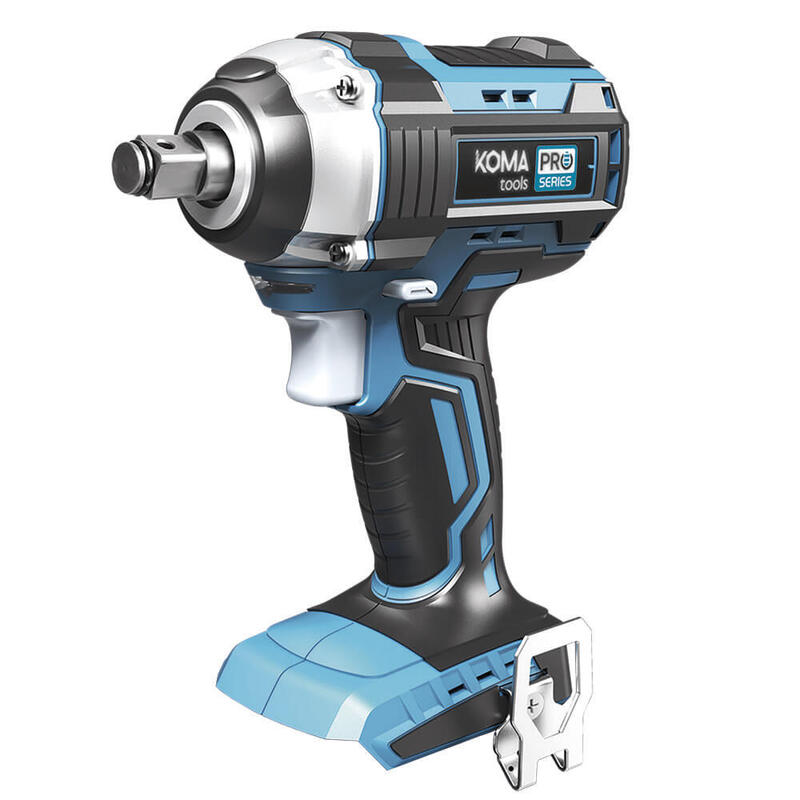Llave De Impacto 20v Brushless (Sin Batería Ni Cargador) 16x23,5cm Koma Tools Pro Series Battery