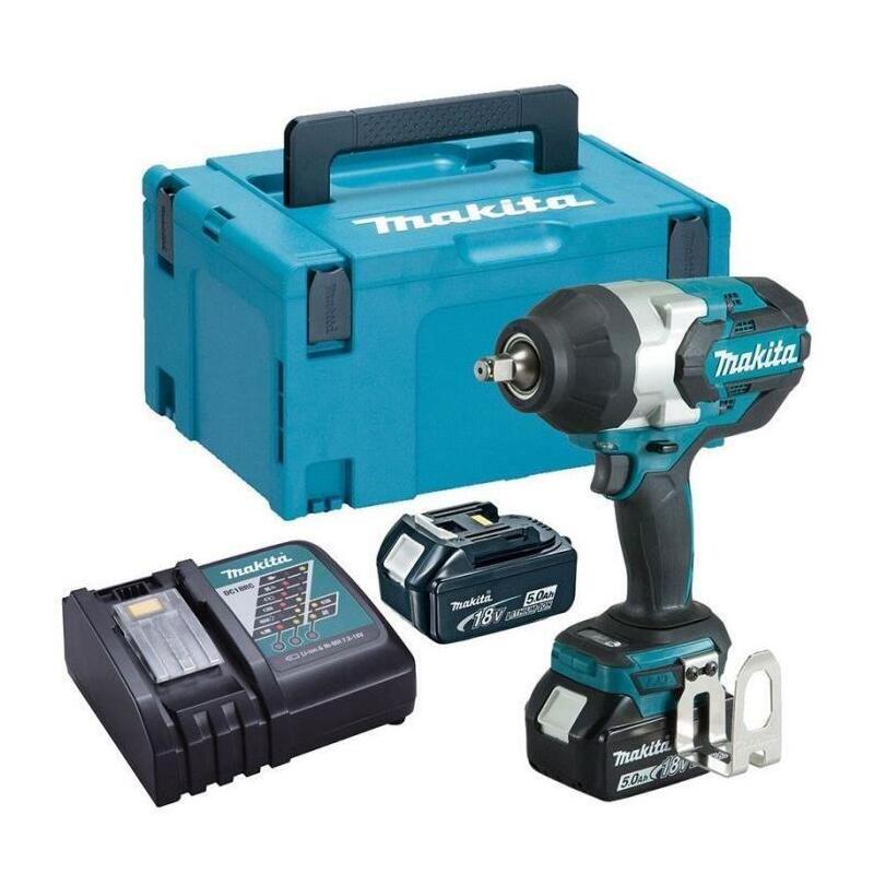 Llave De Impacto Makita 18 V Li-Ion 5 Ah 1000 Nm Dtw1002rtj