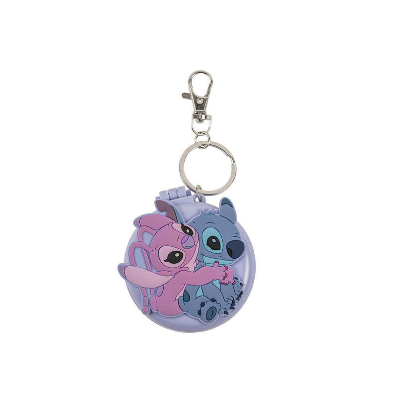 Llavero Cepillo Y Espejo Stitch &#38; Angel Disney