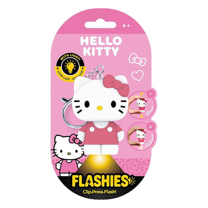 Llavero Figura 3d Con Luz Hello Kitty Flashies