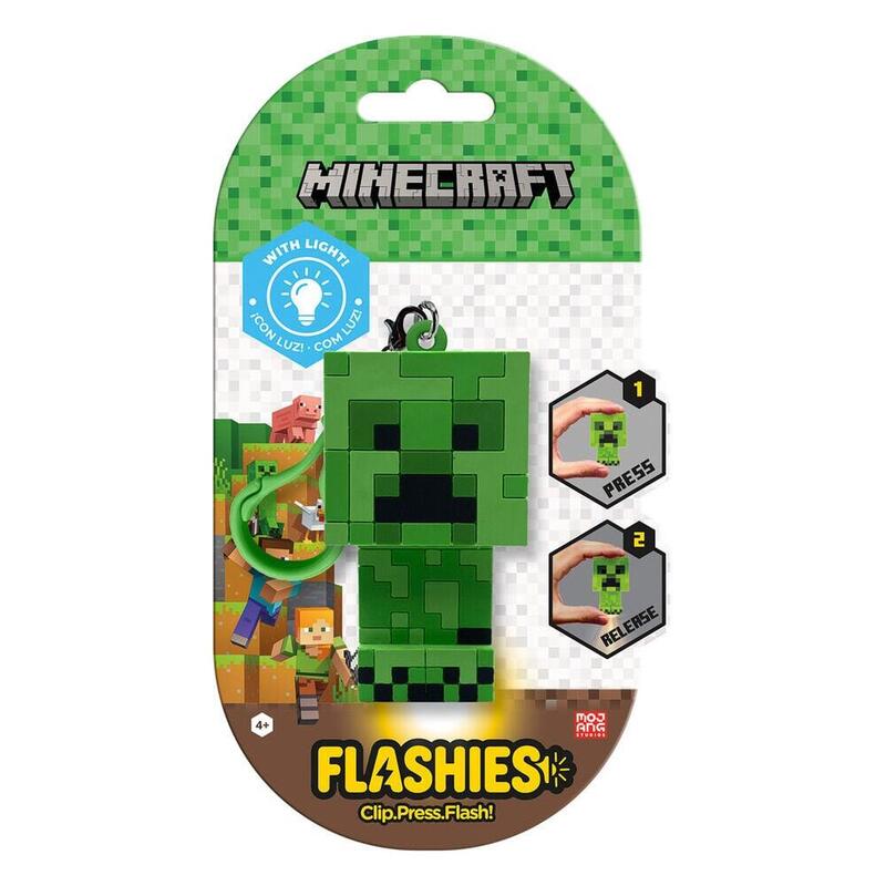 Llavero Figura 3d Con Luz Minecraft Flashies