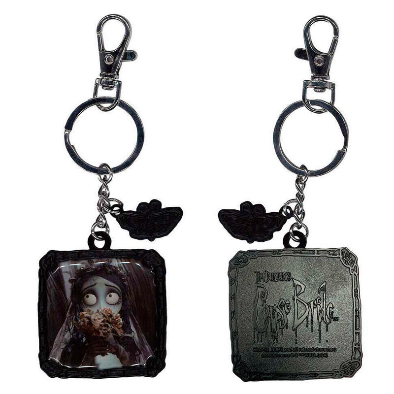 Llavero Metalico Flores La Novia Cadaver