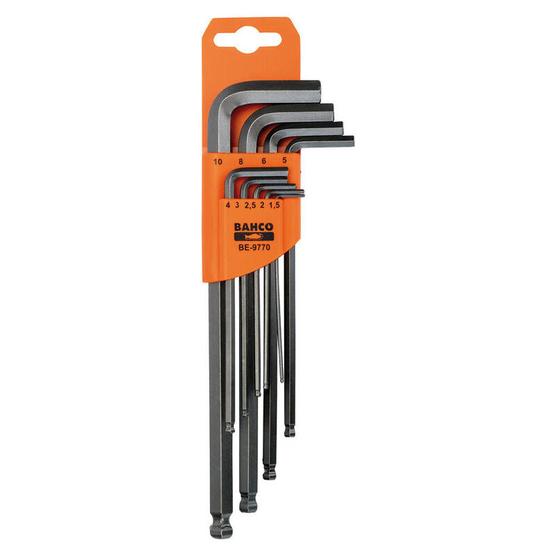 Llaves Tipo Allen Hexagonales Con Bola1.5 Mm -10 Mm, Juego De 9 Piezas