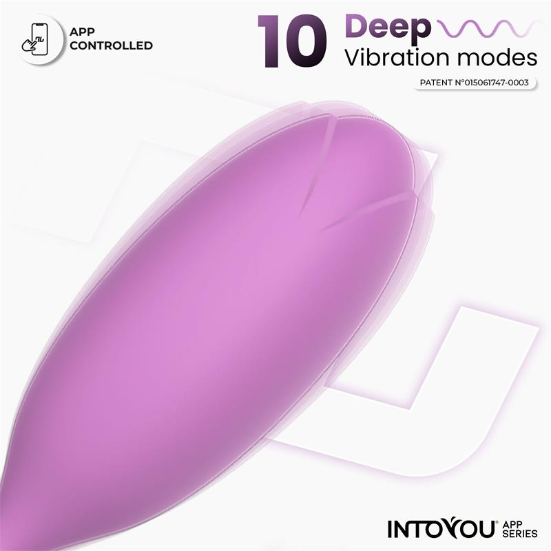 Logan Huevo Vibrador Con App Unibody Púrpura