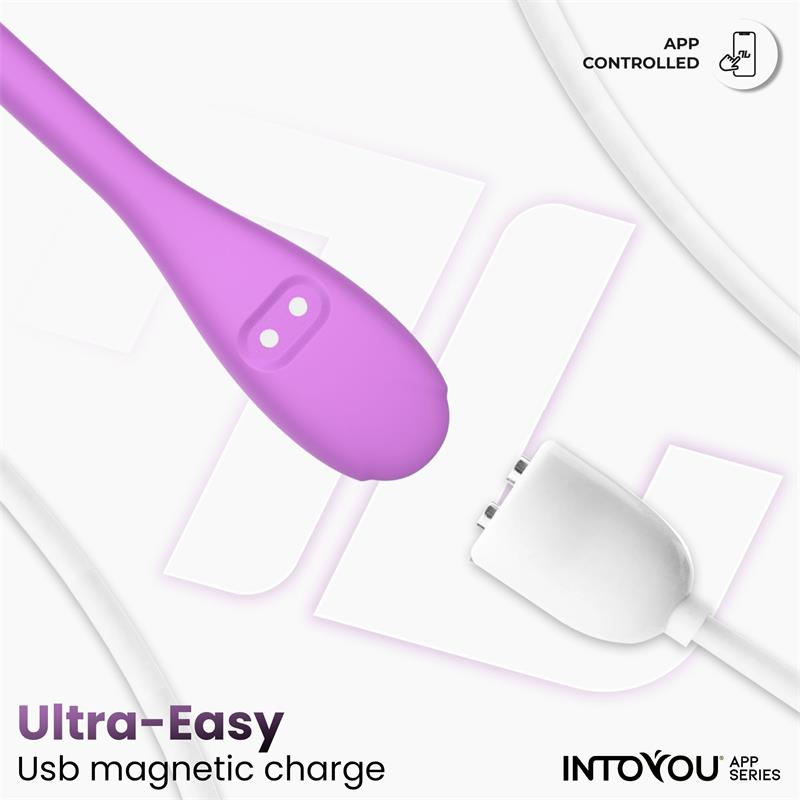 Logan Huevo Vibrador Con App Unibody Púrpura
