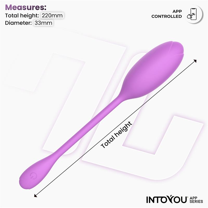 Logan Huevo Vibrador Con App Unibody Púrpura