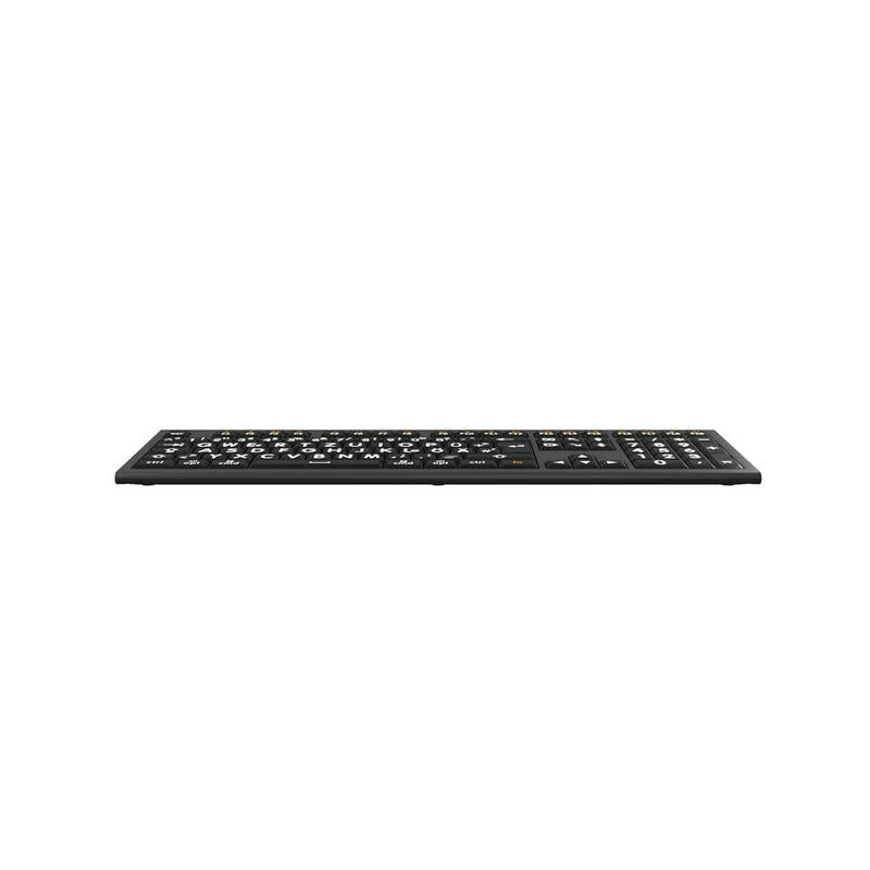 Logickeyboard Xl-Print Astra 2 Blanco On Negro De (Mac)