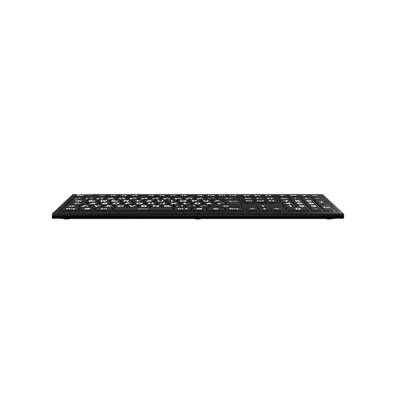 Logickeyboard Xl-Print Astra 2 Blanco On Negro De (Pc)