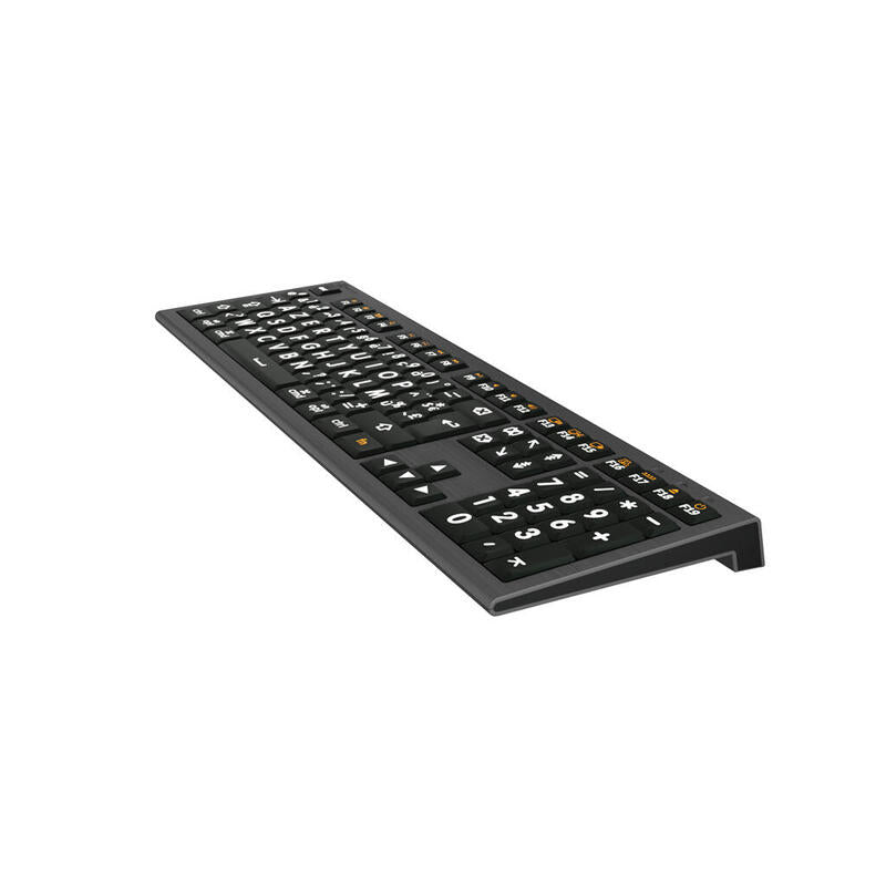 Logickeyboard Xl-Print Astra 2 Blanco On Negro Fr (Mac)