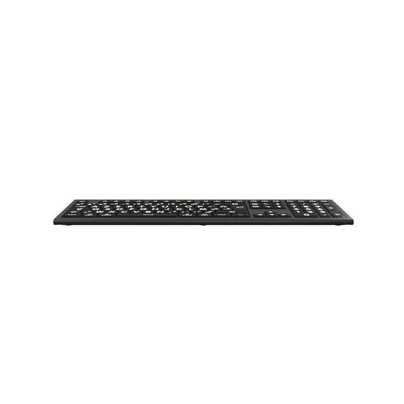 Logickeyboard Xl-Print Astra 2 Blanco On Negro Fr (Mac)