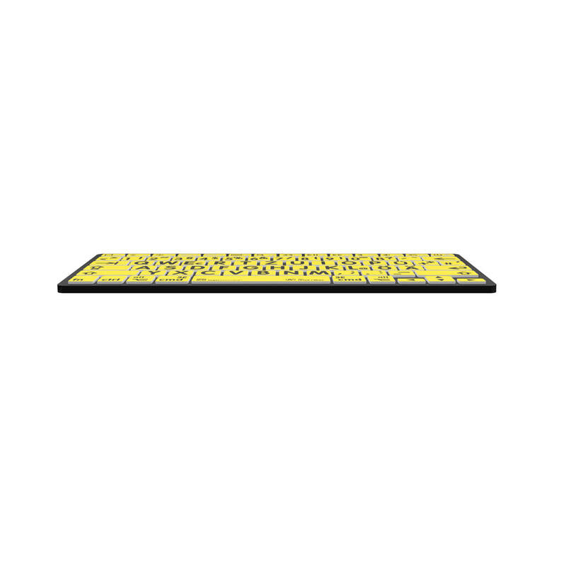 Logickeyboard Xl-Print Negro On Amarillo De (Mac Bt)