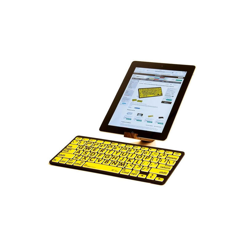 Logickeyboard Xl-Print Negro On Amarillo De (Mac Bt)