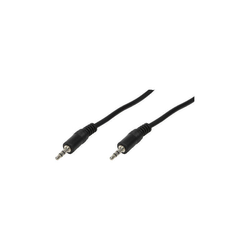Logilink 3.5mm - 3.5mm, 0.2m Cable De Audio 0,2 M 3,5mm Negro