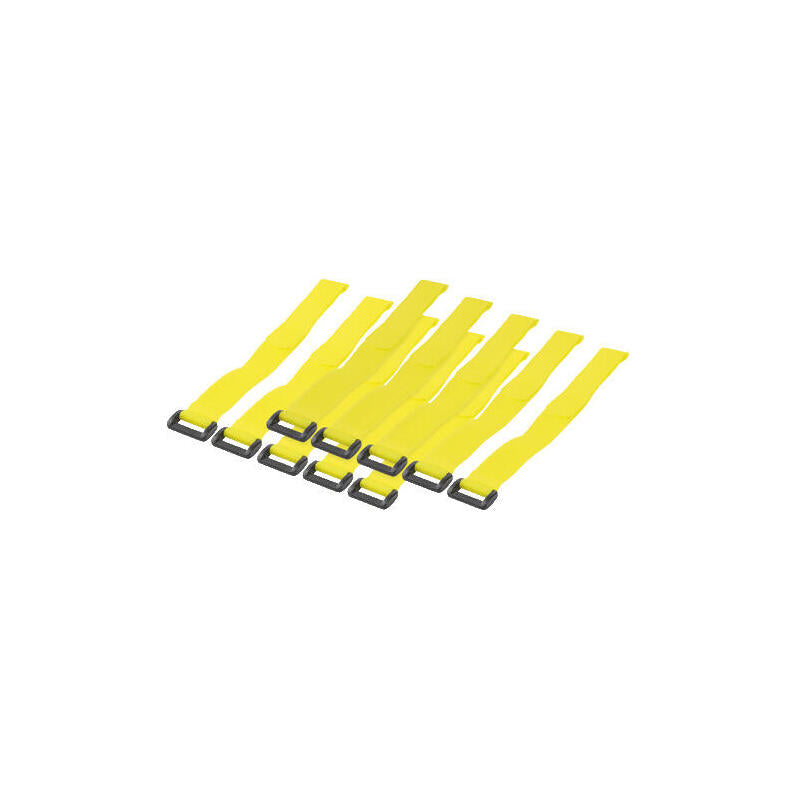 Logilink Bridas Con Sujetador De Velcro 10 Piezas Amarillas