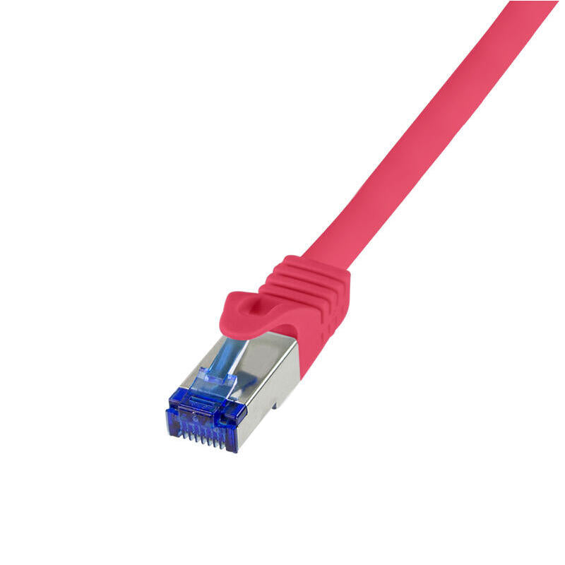 Logilink Cable De Red Ultraflex, Cat.6a, S Ftp, Rojo, 0,25 M