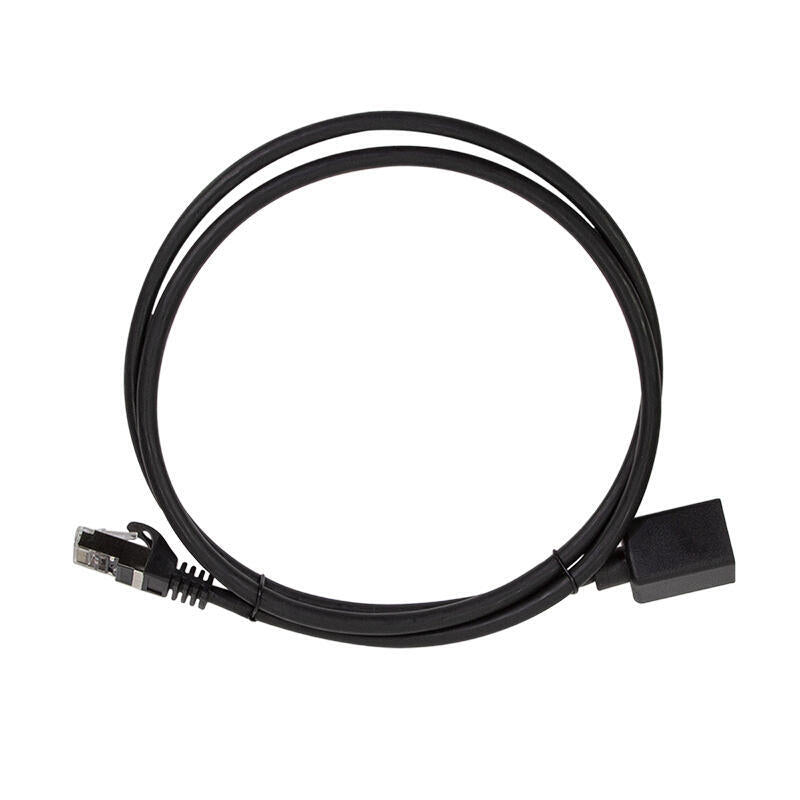 Latiguillo Cat 6a, S/Ftp,  1.00 M, Negro, Macho-Hembra Cu Lszh