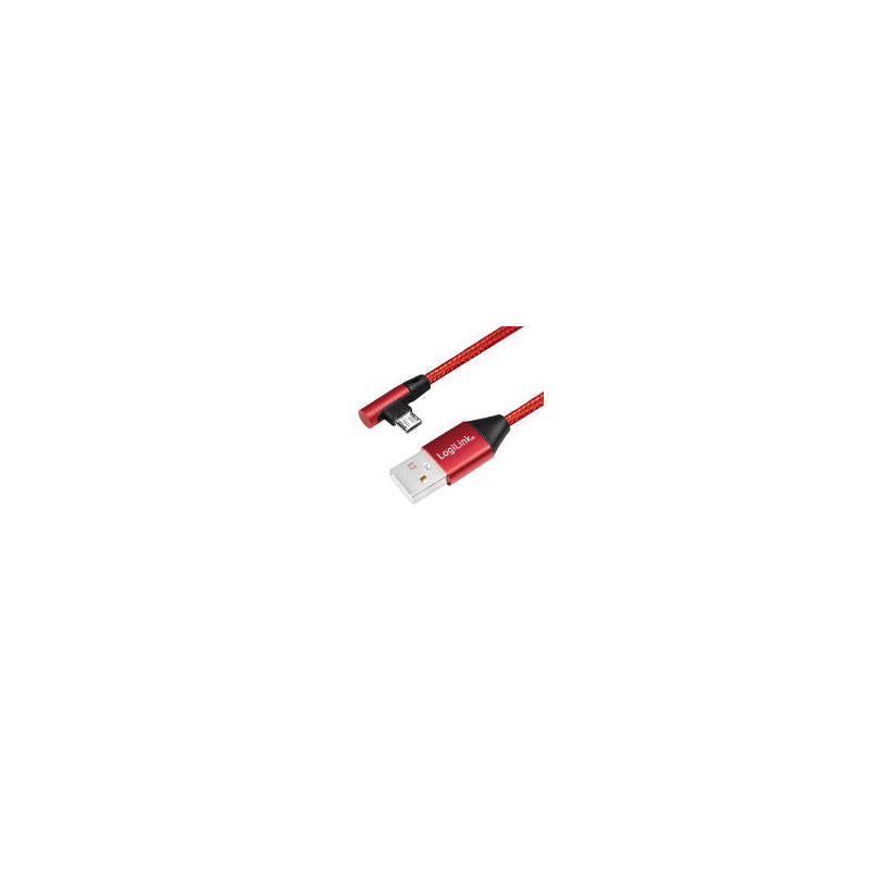 Logilink Cu0150 Cable Usb 1 M 2.0 Usb A Micro-Usb B Negro, Rojo