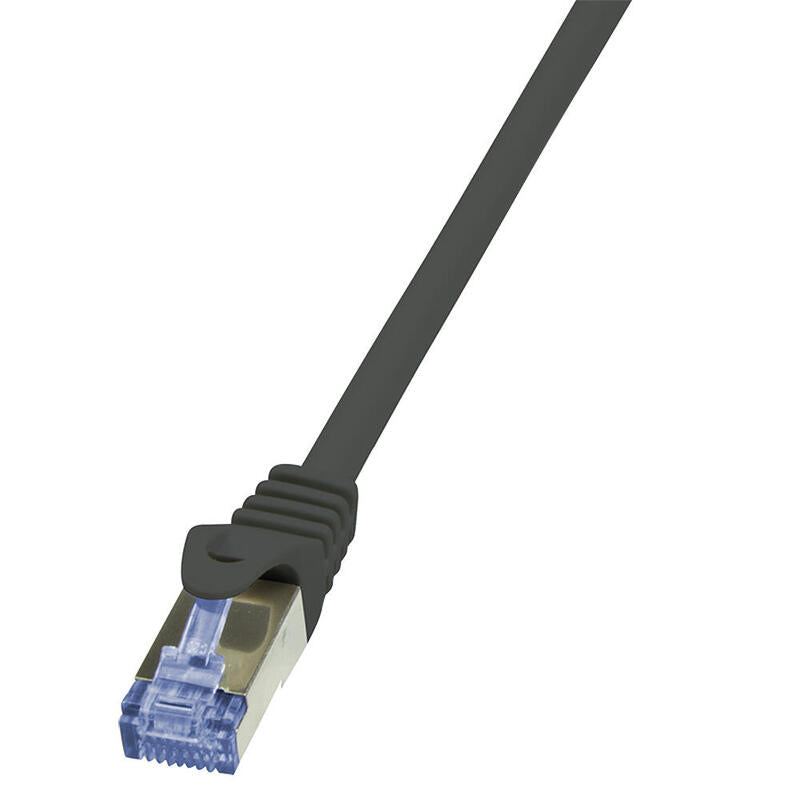 Logilink Patchkabel Cat6a  S/Ftp Awg26 Pimf  0,25m Schw.