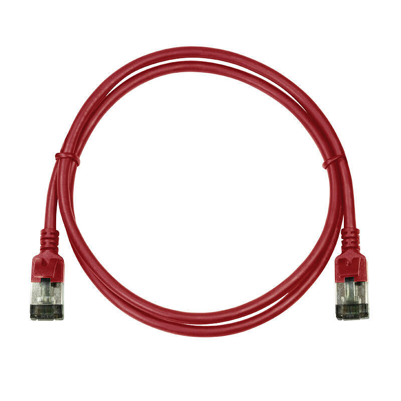 Logilink Patchkabel Cat6a Stp Tpe Slimline Rot 5,0m