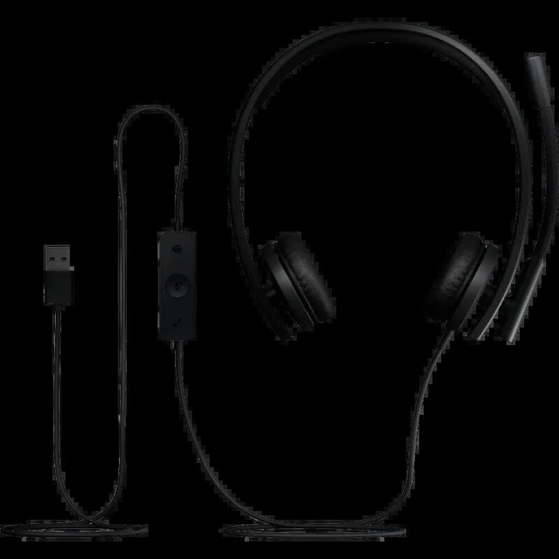 Logitech Auriculares H570e Stereo Ms Usb-A / 981-001430 Negro