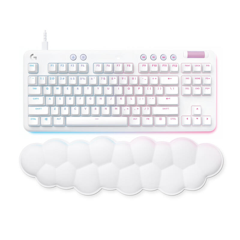 Logitech G G713 Teclado Sin Teclado Numérico Retroiluminación Usb Azerty Francés Interruptor: Tactile Blanco